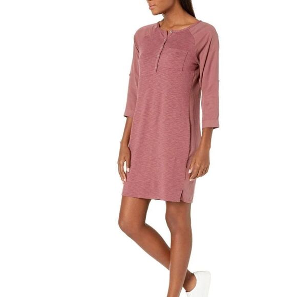 Prana mauve, Hensley Brady pullover dress. - Picture 1 of 7